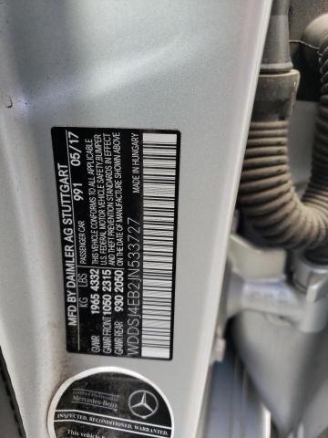 WDDSJ4EB2JN533727 Mercedes-Benz CLA 250