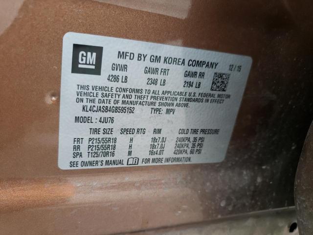 KL4CJASB4GB595152 Buick Encore