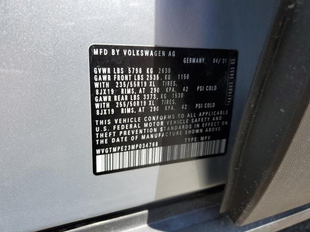2021 VOLKSWAGEN ID.4 PRO S WVGTMPE23MP034768
