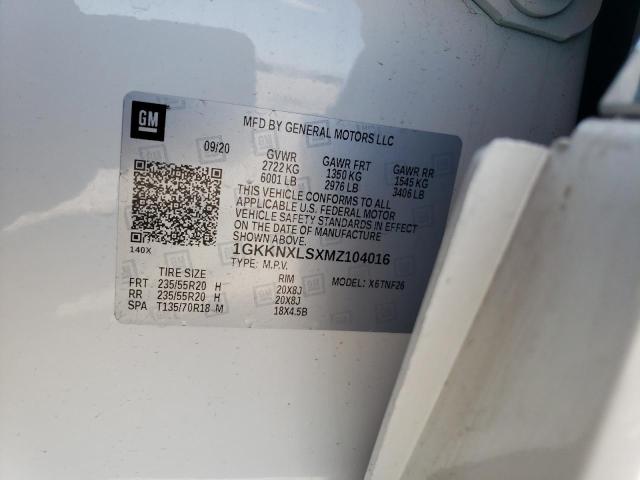 1GKKNXLSXMZ104016 GMC Acadia Denali