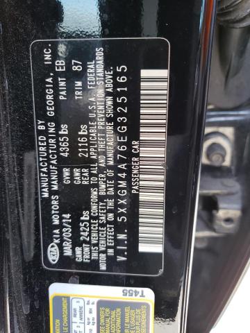 5XXGM4A76EG325165 KIA Optima Lx