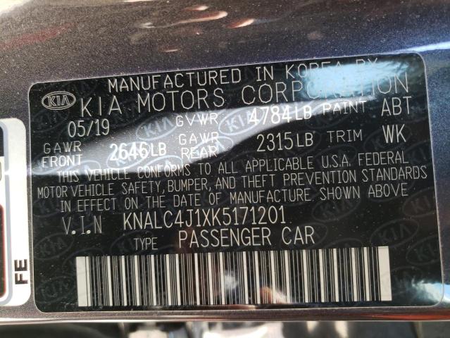 2019 KIA CADENZA LU - KNALC4J1XK5171201