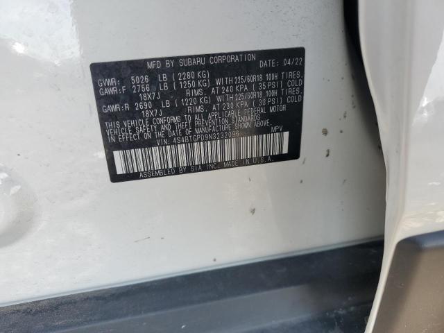 4S4BTGPD9N3232096 Subaru Outback Touring