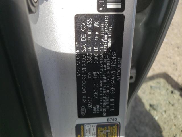 3KPFK4A72HE122482 KIA FORTE LX