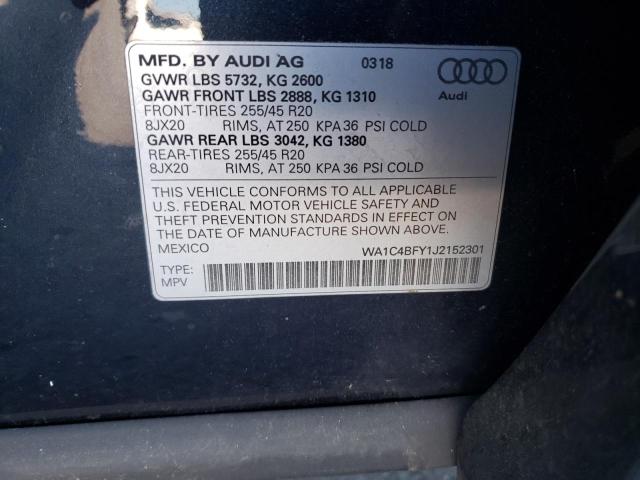 2018 AUDI SQ5 PRESTI WA1C4BFY1J2152301