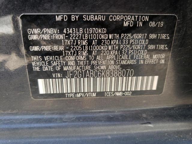JF2GTABC6K8388070 Subaru Crosstrek