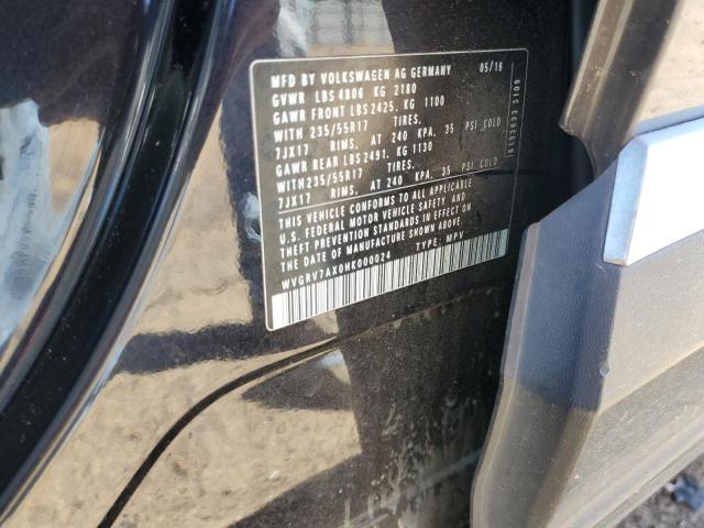 2017 VOLKSWAGEN TIGUAN WOL - WVGRV7AX0HK000024