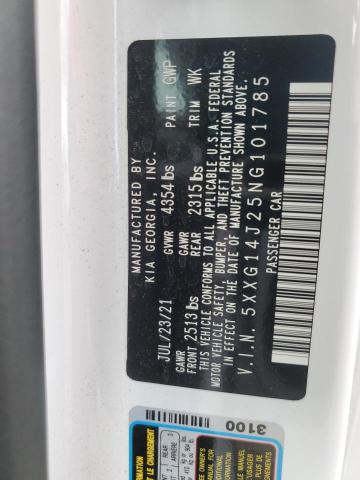 5XXG14J25NG101785 KIA K5 LXS