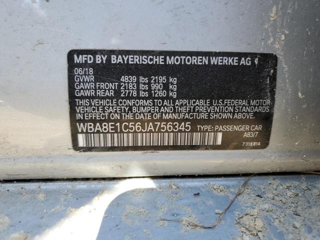 WBA8E1C56JA756345 BMW 330e