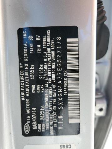 5XXGN4A77EG327178 KIA OPTIMA EX