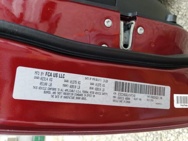 2C3CDXBG6LH147142 Dodge Charger Sxt