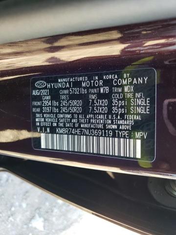 2022 HYUNDAI PALISADE C - KM8R74HE7NU369119