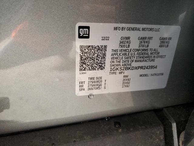 1GKS2BKDXPR243954 GMC YUKON SLT