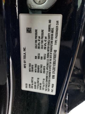 5YJ3E1EB5LF800748 Tesla MODEL 3