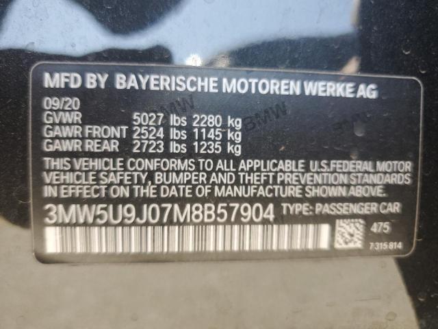 2021 BMW M340XI - 3MW5U9J07M8B57904