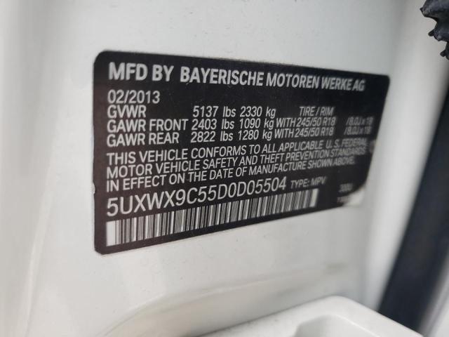 VIN 5UXWX9C55D0D05504 2013 BMW X3, Xdrive28I no.14