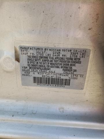 3N1CN7APXJL835341 Nissan VERSA S