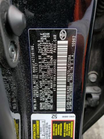 2018 TOYOTA CAMRY L/LE - 4T1B11HK4JU044882