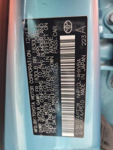 JTDKDTB31E1059436 Toyota PRIUS C
