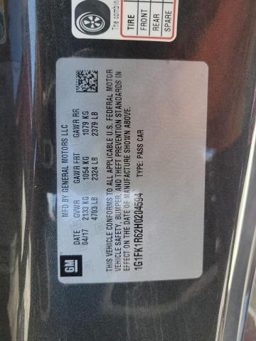 2017 CHEVROLET CAMARO ZL1 - 1G1FK1R62H0204594