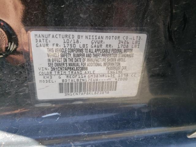 3N1CN7AP8KL823898 Nissan VERSA S