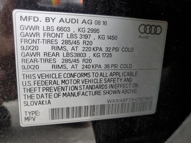 VIN WA1VABF73HD027565 2017 Audi Q7, Prestige no.14