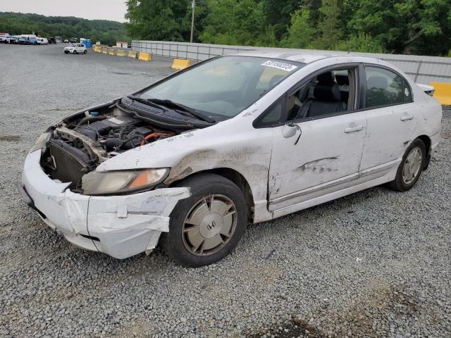Salvage cars for sale from Copart Concord, NC: 2009 Honda Civic Hybrid
