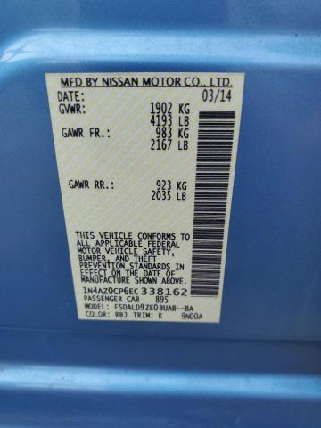 1N4AZ0CP6EC338162 Nissan LEAF S