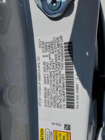 19UUB5F55MA012870 Acura Tlx Tech A