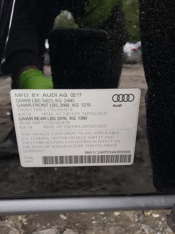 VIN WA1C2AFP2HA099986 2017 AUDI Q5 no.14