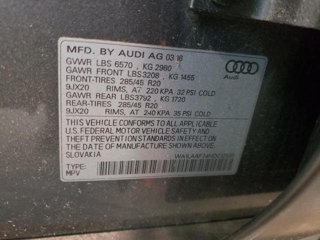 VIN WA1LAAF74HD012588 2017 Audi Q7, Premium Plus no.14