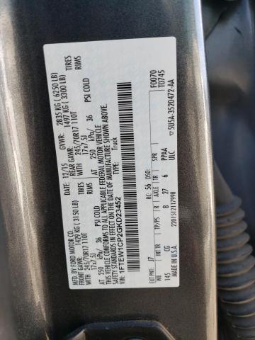 1FTEW1CP2GKD23452 Ford F150 Supercrew