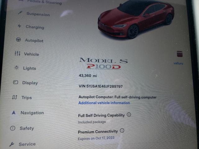 5YJSA1E46JF289797 Tesla MODEL S