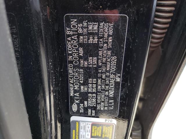 KNDJX3AE8F7001926 KIA SOUL EV