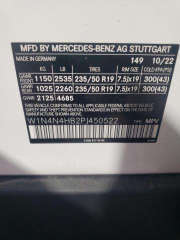 W1N4N4HB2PJ450522 Mercedes-Benz Gla 250 4matic