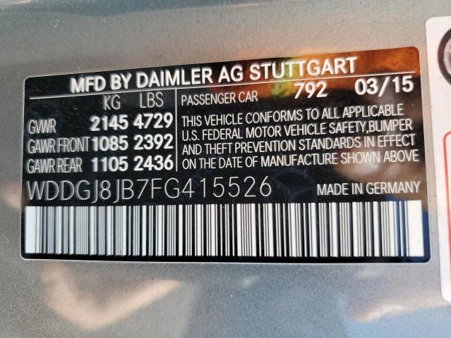 WDDGJ8JB7FG415526 Mercedes-Benz C 350 4matic
