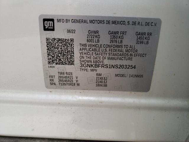 2022 CHEVROLET BLAZER PRE - 3GNKBFRS1NS203254
