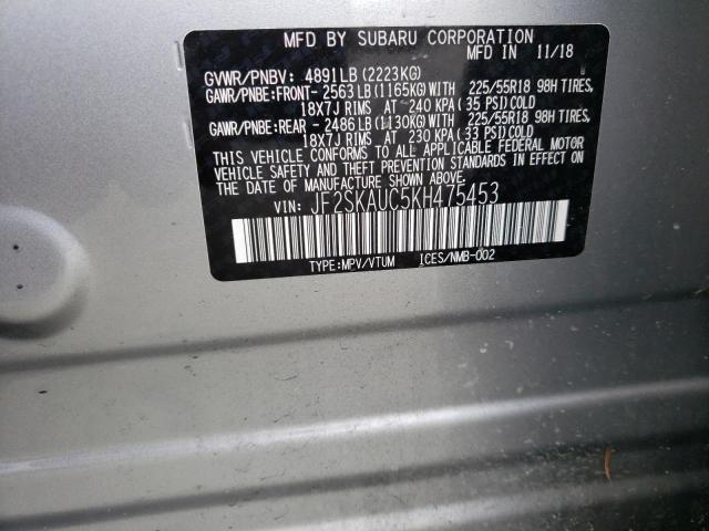 JF2SKAUC5KH475453 Subaru Forester Limited