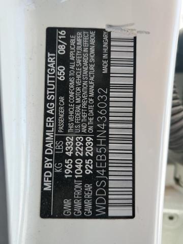 WDDSJ4EB5HN436032 Mercedes-Benz CLA 250