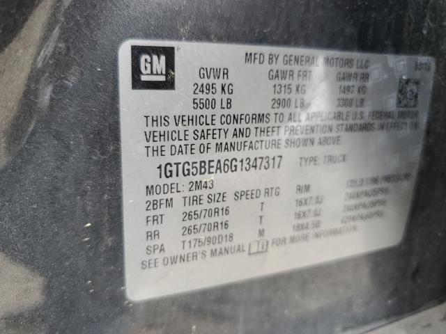 1GTG5BEA6G1347317 GMC CANYON