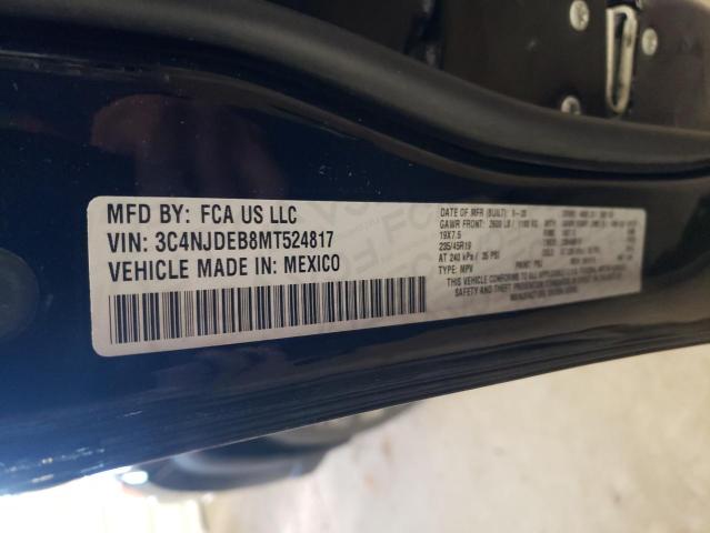 2021 JEEP COMPASS 80 3C4NJDEB8MT524817