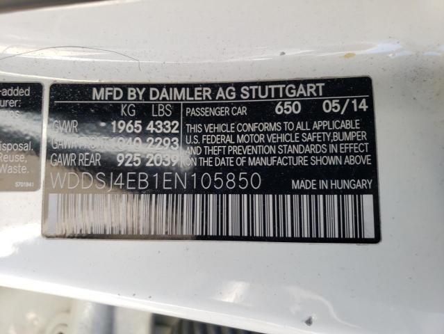 WDDSJ4EB1EN105850 Mercedes-Benz CLA 250