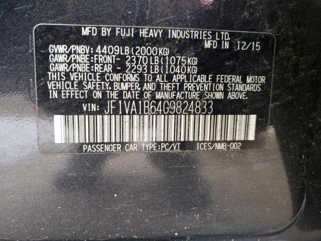 JF1VA1B64G9824833 Subaru WRX