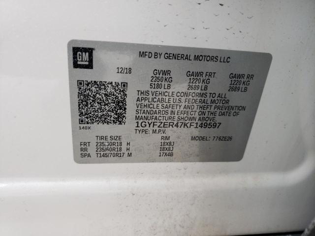 2019 CADILLAC XT4 SPORT - 1GYFZER47KF149597