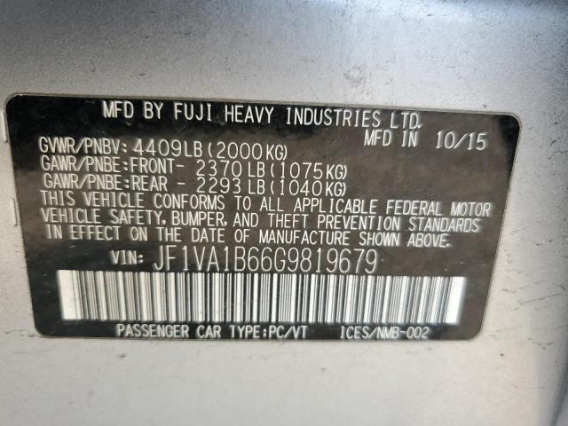 JF1VA1B66G9819679 Subaru WRX