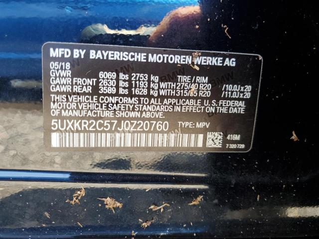 2018 BMW X5 SDRIVE3 - 5UXKR2C57J0Z20760