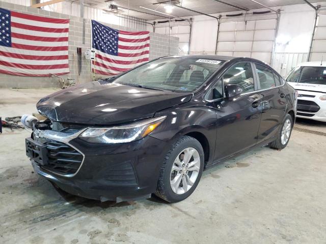 Salvage cars for sale from Copart Columbia, MO: 2019 Chevrolet Cruze LT