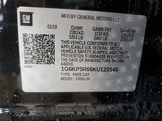 2019 CADILLAC CT6 SPORT 1G6KP5R66KU123549