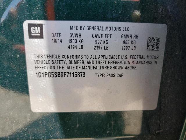 2015 CHEVROLET CRUZE LTZ - 1G1PG5SB9F7115873