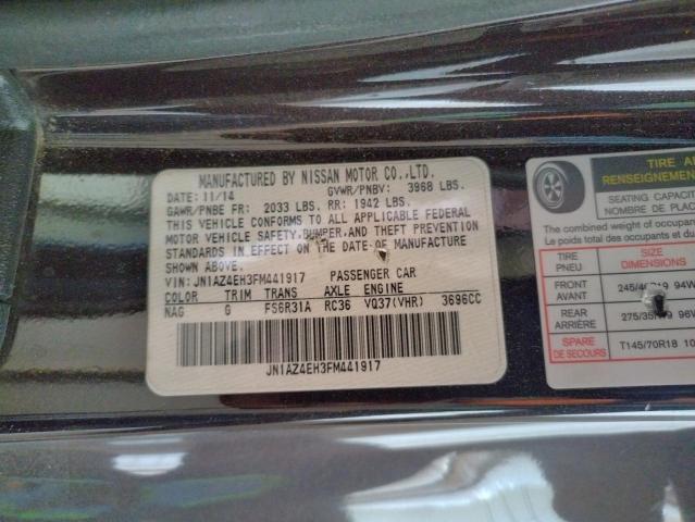 JN1AZ4EH3FM441917 Nissan 370Z BASE